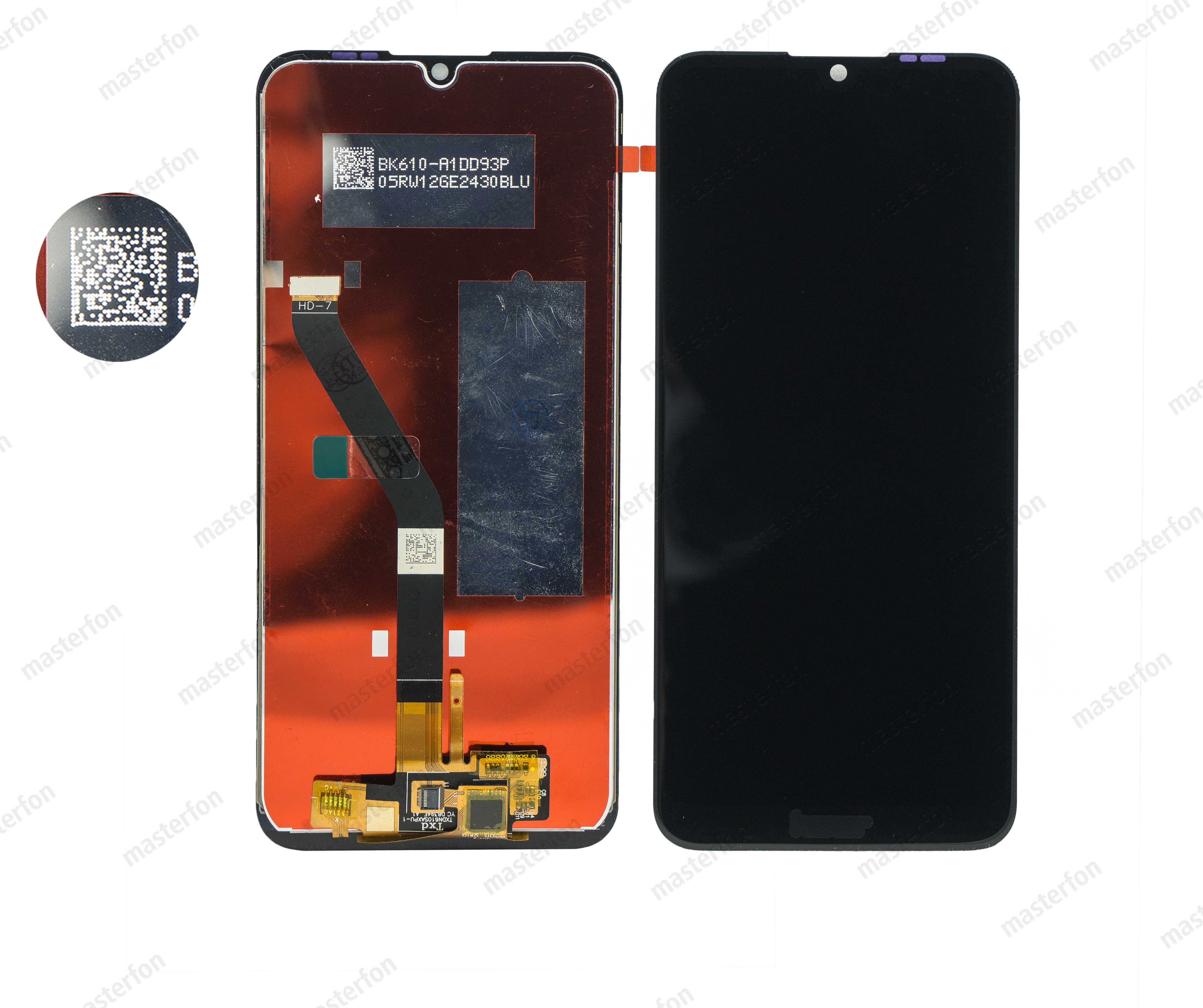 Дисплей Huawei Y6 2019 / Honor 8A / original / черный