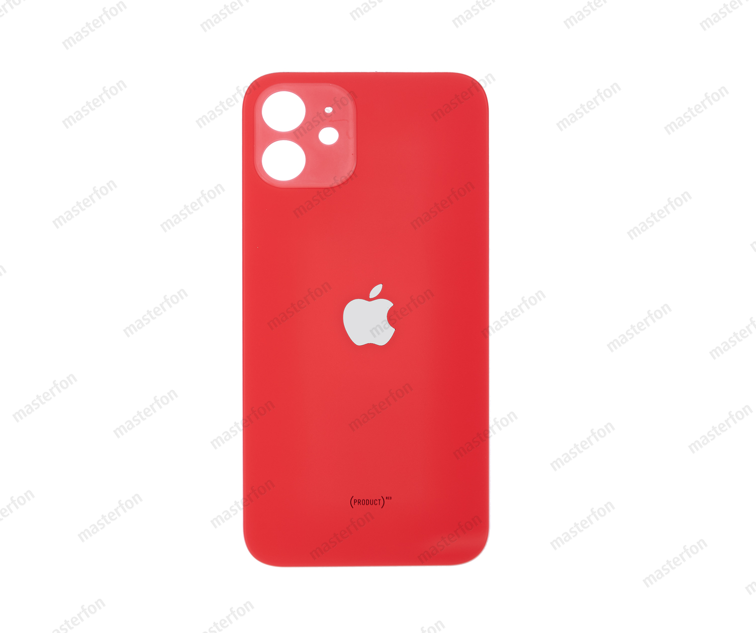 Заднее стекло iPhone 12 (с увеличенными отверстиями) красное