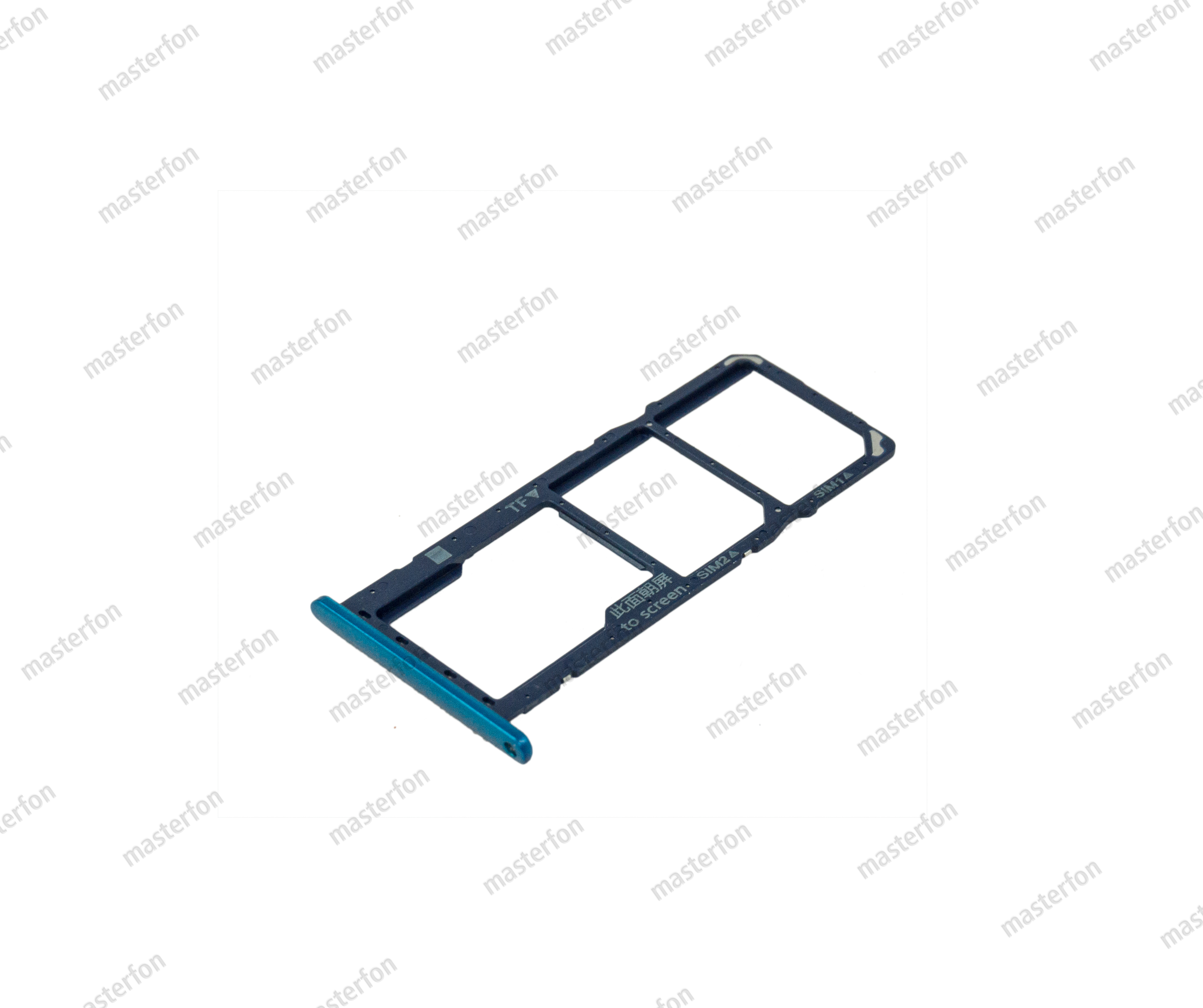Держатель SIM карты Huawei Y7 2019 синий