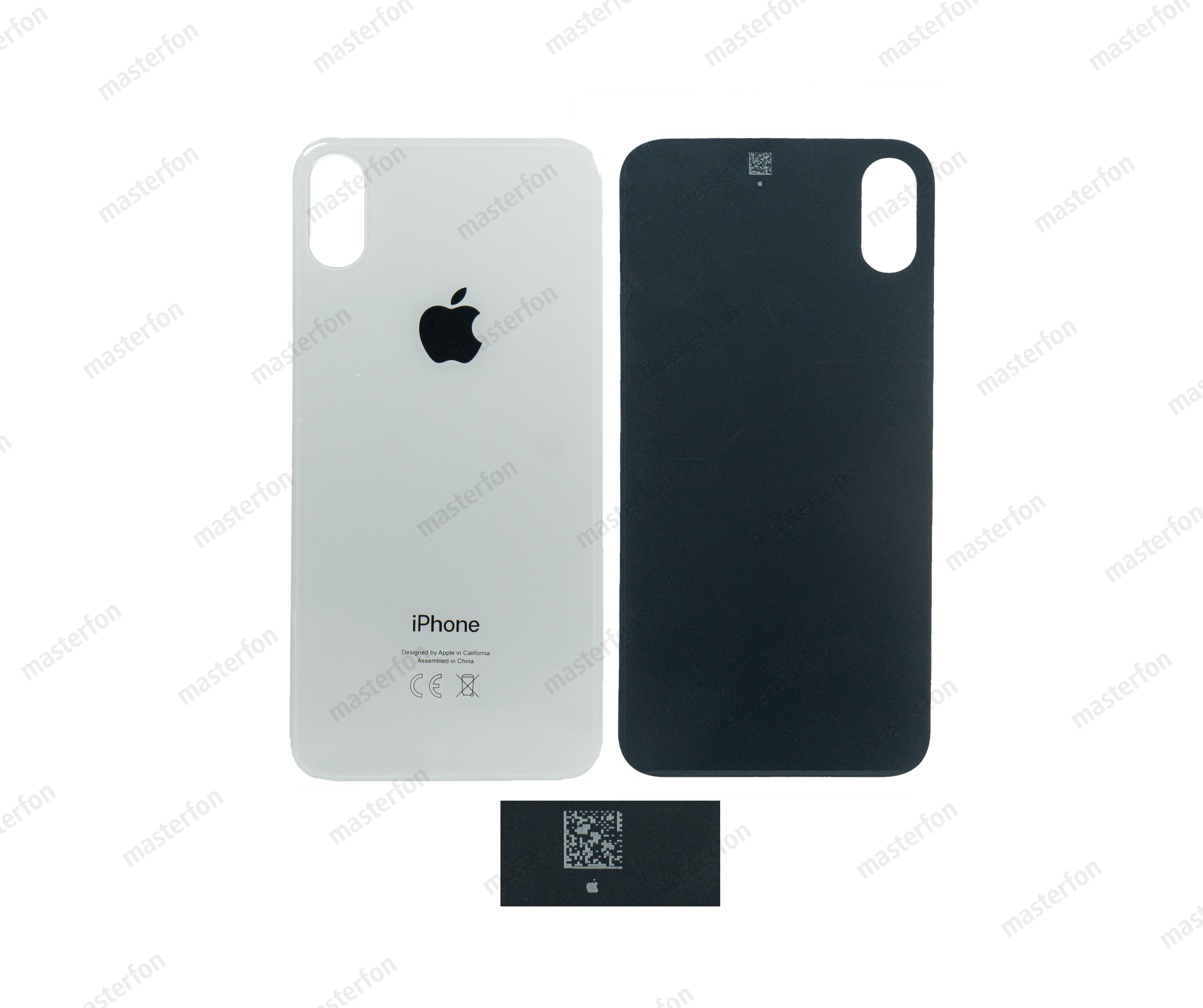 Заднее стекло iPhone XS CE EU РСТ белое
