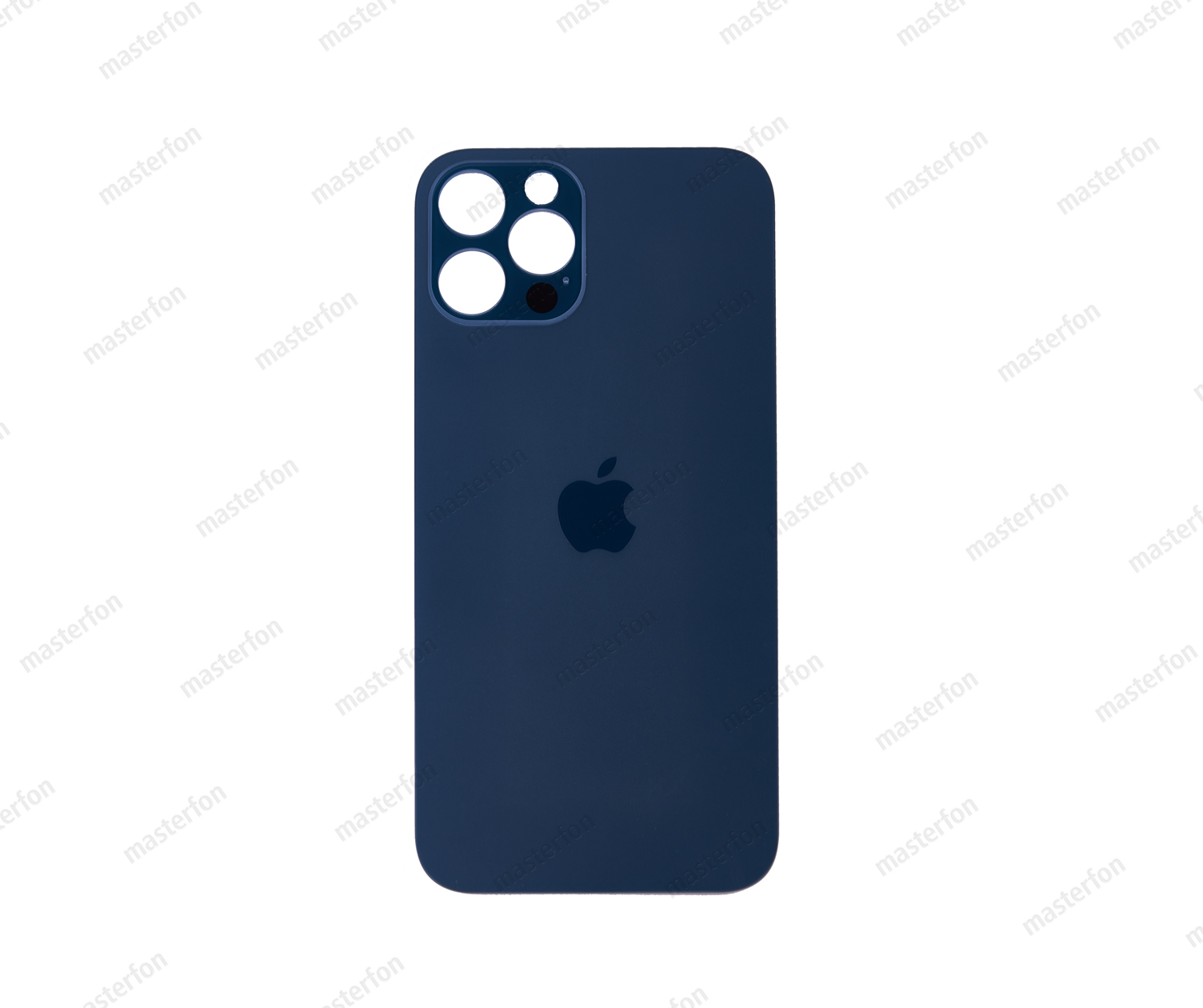 Заднее стекло iPhone 12 Pro (с увеличенными отверстиями) синее