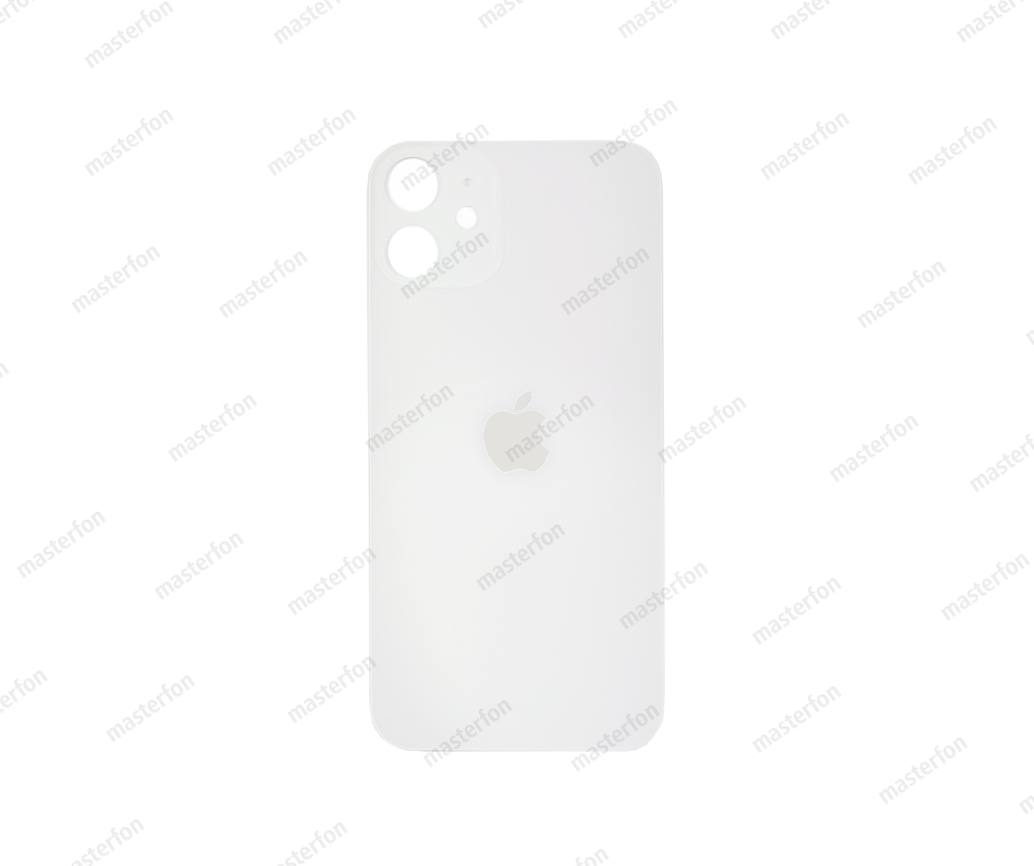 Заднее стекло iPhone 12 mini (с увеличенными отверстиями) белое