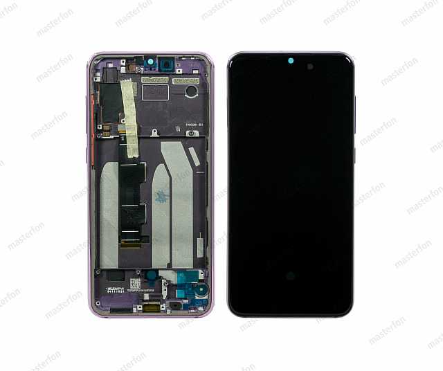 Дисплей Xiaomi Mi 9 SE в рамке / original / фиолетовый