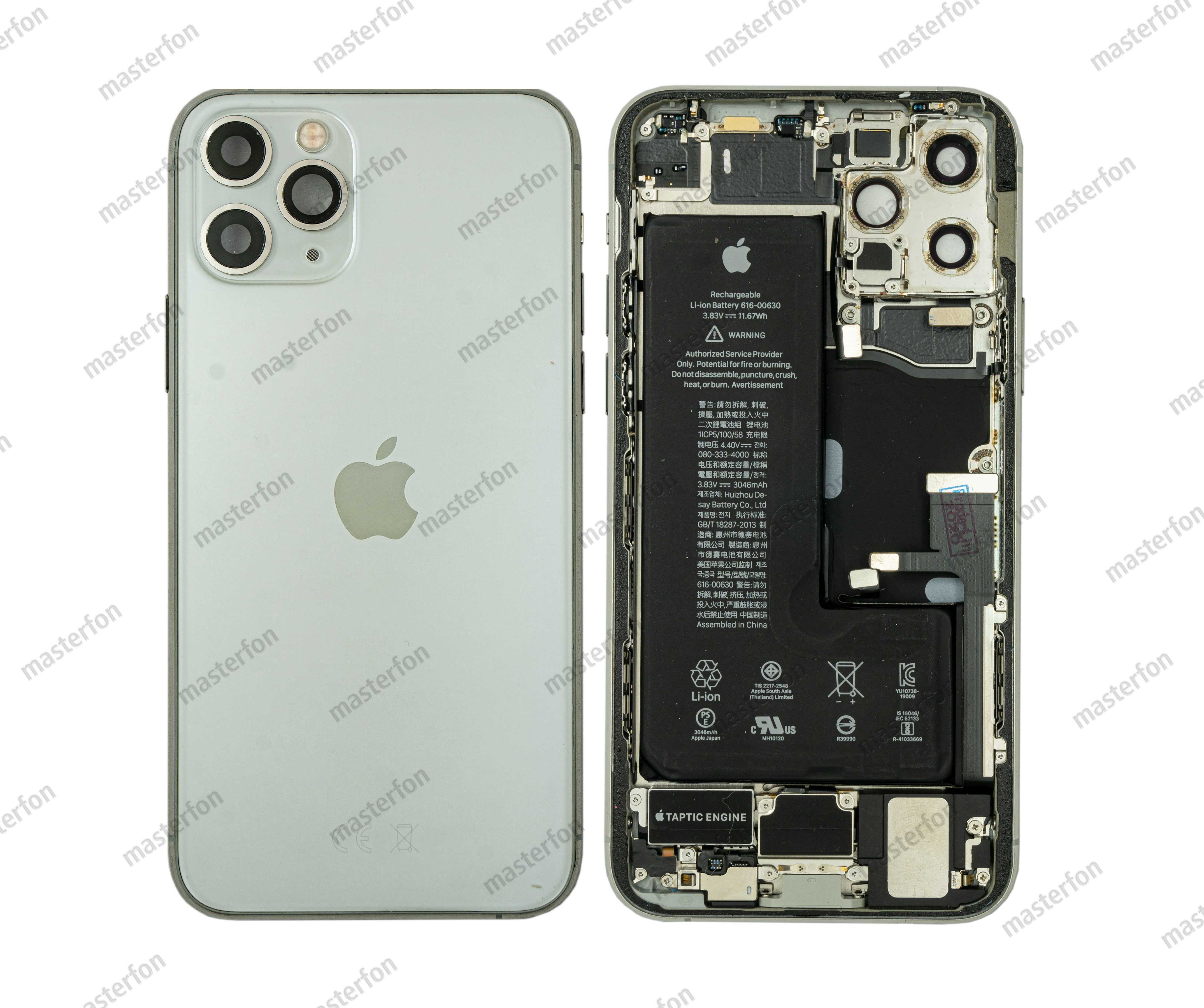 Корпус iPhone 11 Pro CE EU РСТ (в сборе) / original / белый